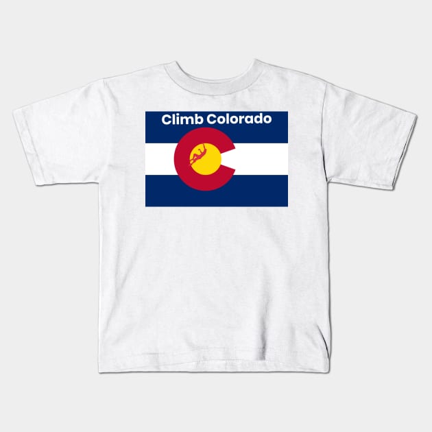 Climb Colorado Kids T-Shirt by marisaj4488